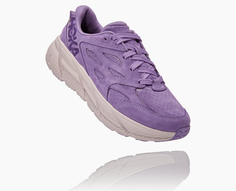 Basket Hoka One One Clifton L Suede Homme - Violette - ZXQ-741860